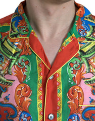 Dolce & Gabbana Multicolor Patterned Button Down Casual Shirt -   -  Dolce & Gabbana.