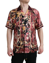 Dolce & Gabbana Multicolor Button Down Silk Shirt -   -  Dolce & Gabbana.
