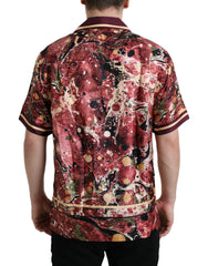 Dolce & Gabbana Multicolor Button Down Silk Shirt -   -  Dolce & Gabbana.