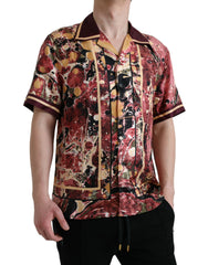 Dolce & Gabbana Multicolor Button Down Silk Shirt -   -  Dolce & Gabbana.