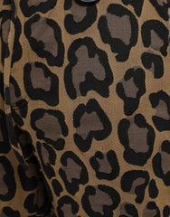 Dolce & Gabbana Brown Leopard Print Polyester Jogger Pants -   -  Dolce & Gabbana.