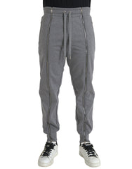 Dolce & Gabbana Gray Cotton Jogger Skinny Sweatpants Pants -   -  Dolce & Gabbana.