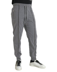 Dolce & Gabbana Gray Cotton Jogger Skinny Sweatpants Pants -   -  Dolce & Gabbana.