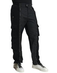Dolce & Gabbana Black Cotton Blend Skinny Pants -   -  Dolce & Gabbana.