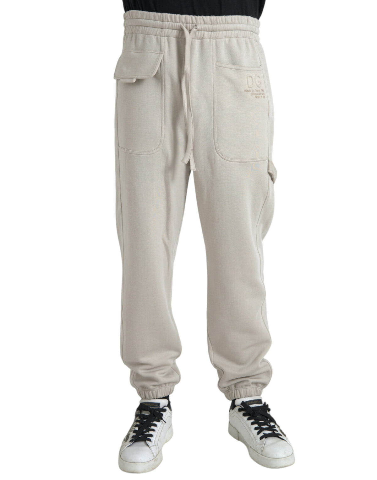 Dolce & Gabbana Off White Viscose Cargo Jogger Sweatpants Pants -   -  Dolce & Gabbana.