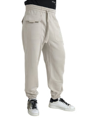 Dolce & Gabbana Off White Viscose Cargo Jogger Sweatpants Pants -   -  Dolce & Gabbana.