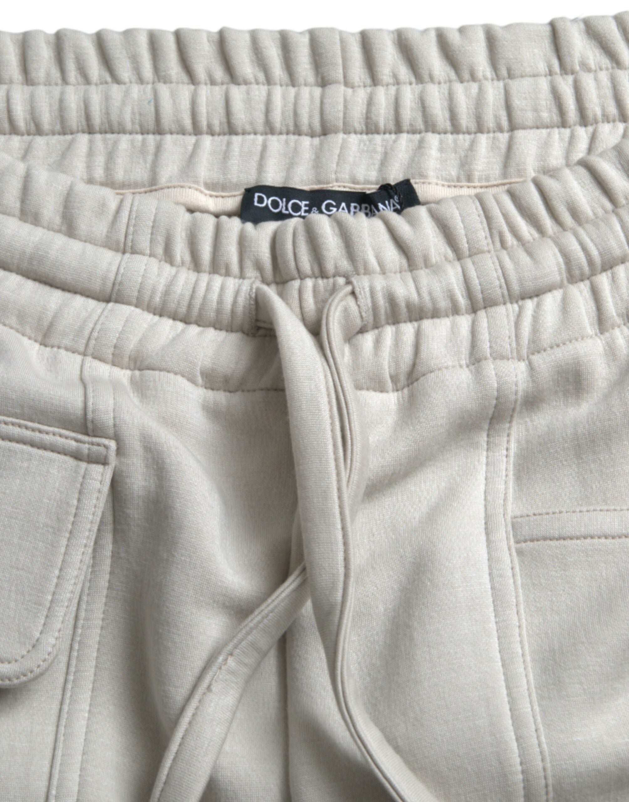 Dolce & Gabbana Off White Viscose Cargo Jogger Sweatpants Pants -   -  Dolce & Gabbana. Dolce & Gabbana Off White Viscose Cargo Jogger Sweatpants Pants -   -  Dolce & Gabbana.