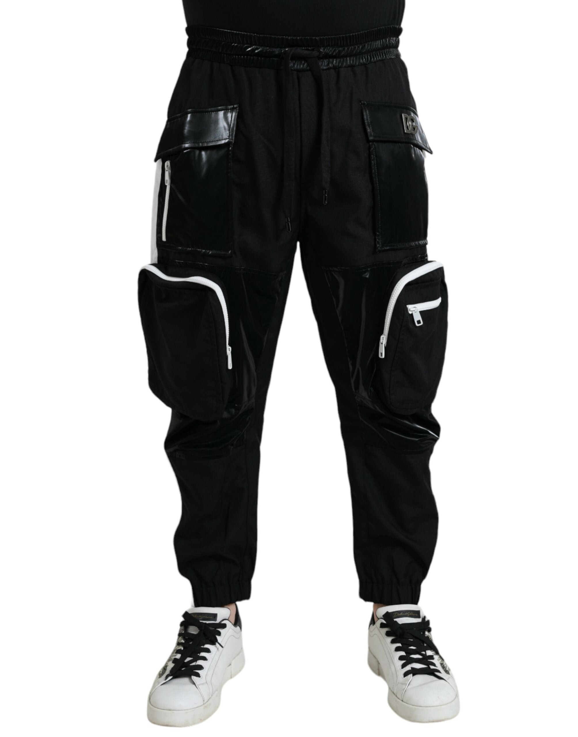 Dolce & Gabbana Black Nylon Cargo Jogger Men Sweatpants Pants -   -  Dolce & Gabbana.