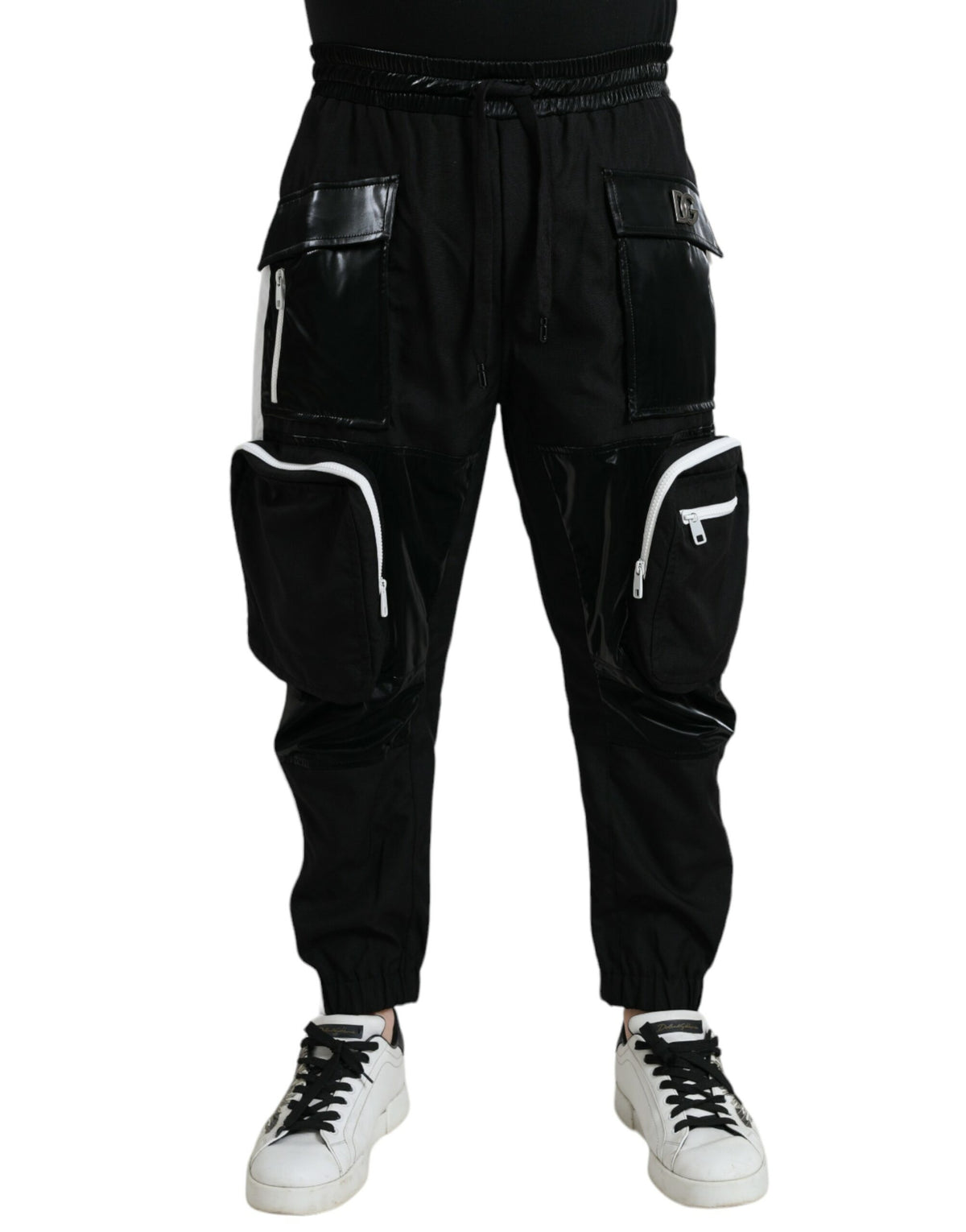 Dolce & Gabbana Black Nylon Cargo Jogger Men Sweatpants Pants -   -  Dolce & Gabbana.