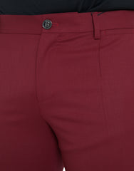 Dolce & Gabbana Red Wool Men Slim Fit Dress Pants -   -  Dolce & Gabbana.