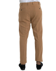 Prada Beige Cashmere Men Straight Fit Dress Pants -   -  Prada.