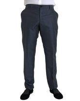 Dolce & Gabbana Blue Wool Men Skinny Dress Pants -   -  Dolce & Gabbana.