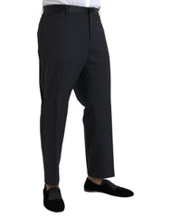 Dolce & Gabbana Blue Wool Men Skinny Dress Pants -   -  Dolce & Gabbana.