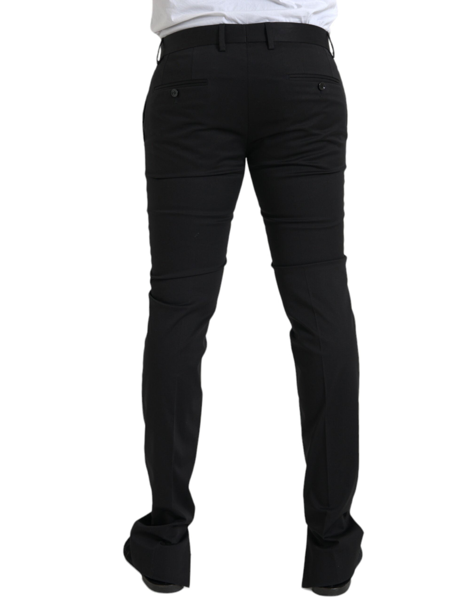 Dolce & Gabbana Black Cotton Stretch Skinny Dress Pants -   -  Dolce & Gabbana. Dolce & Gabbana Black Cotton Stretch Skinny Dress Pants -   -  Dolce & Gabbana.