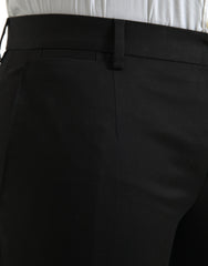 Dolce & Gabbana Black Cotton Stretch Skinny Dress Pants -   -  Dolce & Gabbana.