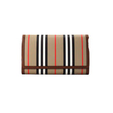 Burberry Hannah Icon Stripe Archive Tan E-Canvas Leather Wallet Crossbody Bag -  Luxury Cross Body Bag for Women -  Burberry.