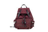 Burberry Medium Burgundy Econyl Nylon Rucksack Drawstring Backpack Bookbag -  Luxury Backpacks for Women -  Burberry.