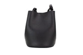 Burberry Lorne Small Black Haymarket Check Pebble Leather Bucket Handbag Purse -  Luxury Cross Body Bag for Women -  Burberry.