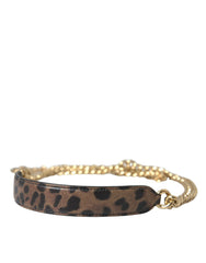 Dolce & Gabbana Brown Leopard Handbag Accessory Shoulder Strap - - Dolce & Gabbana.