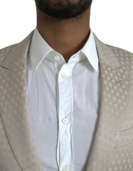 Dolce & Gabbana Beige MARTINI Single Breasted Coat Blazer -   -  Dolce & Gabbana.