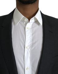 Dolce & Gabbana Black Wool Notch SingleBreasted Coat Blazer -   -  Dolce & Gabbana.