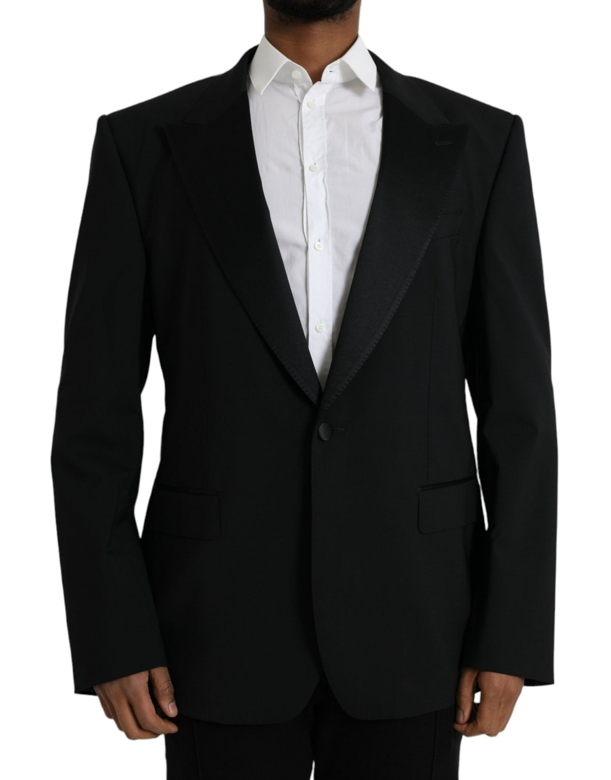 Dolce & Gabbana Black SICILIA Single Breasted Coat Blazer -   -  Dolce & Gabbana.
