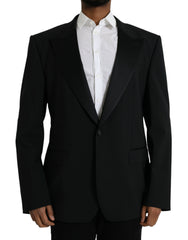 Dolce & Gabbana Black SICILIA Single Breasted Coat Blazer -   -  Dolce & Gabbana.
