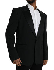 Dolce & Gabbana Black SICILIA Single Breasted Coat Blazer -   -  Dolce & Gabbana.