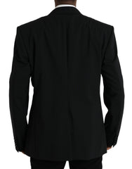 Dolce & Gabbana Black SICILIA Single Breasted Coat Blazer -   -  Dolce & Gabbana.