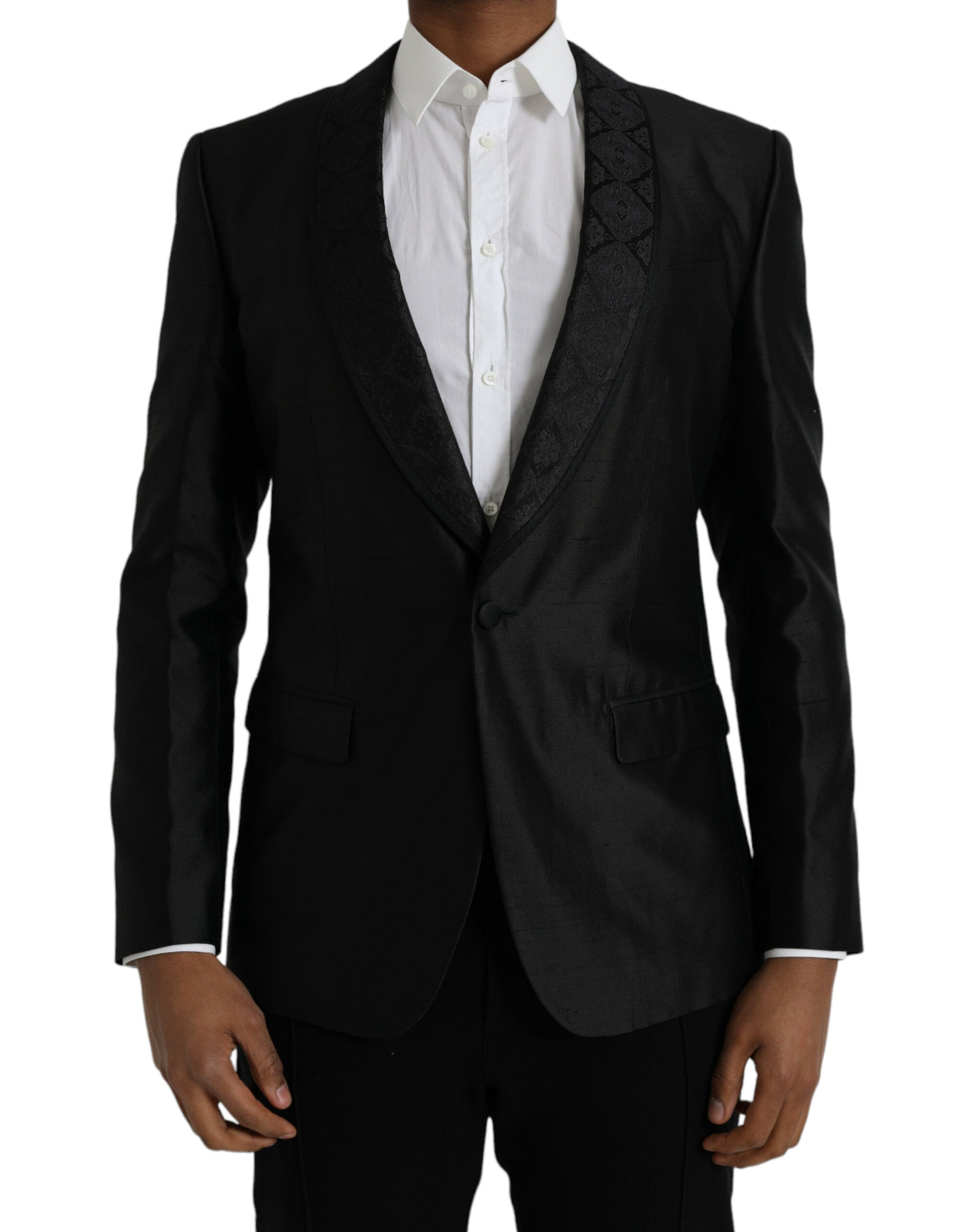 Dolce & Gabbana Black MARTINI Single Breasted Coat Blazer -   -  Dolce & Gabbana.