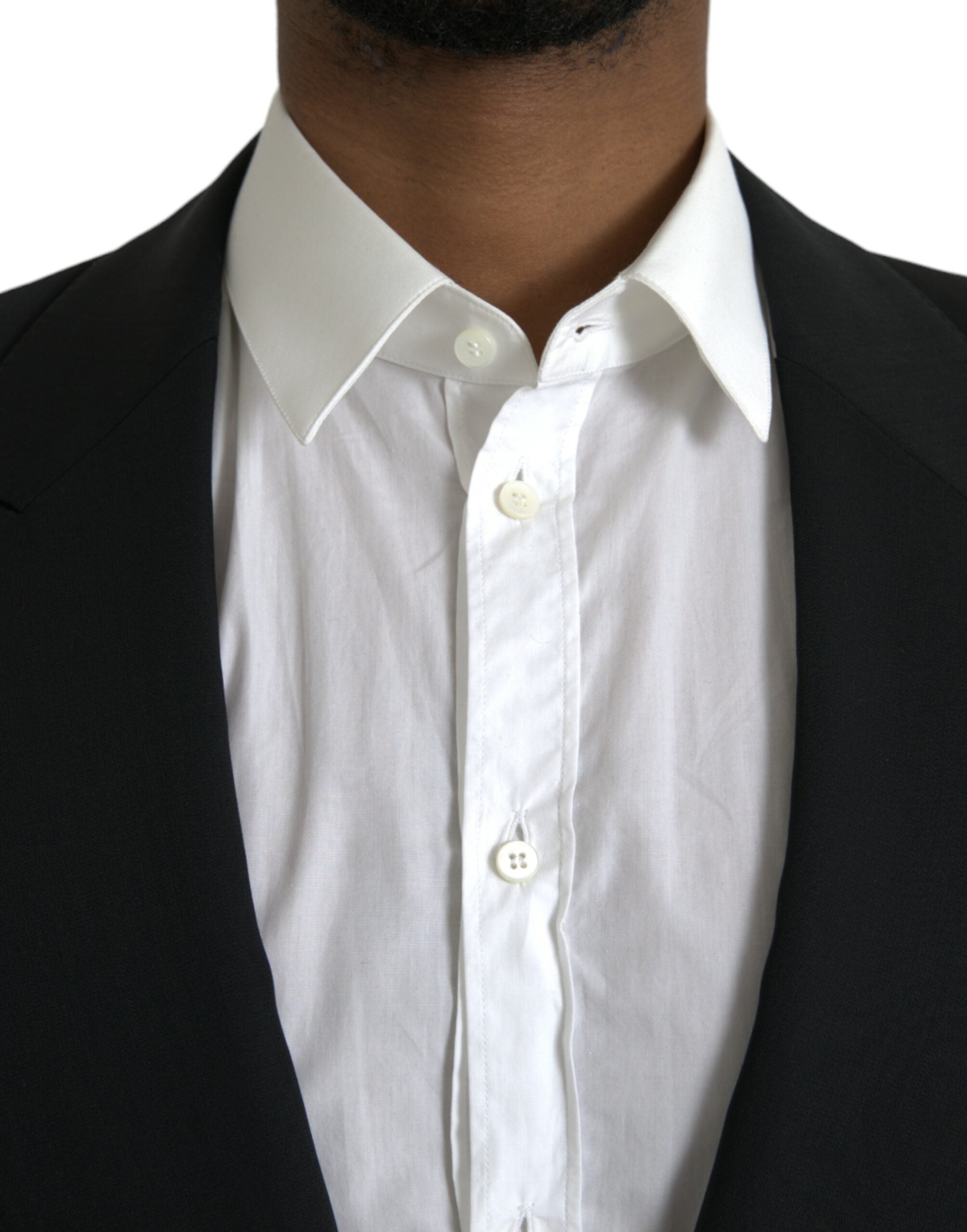 Dolce & Gabbana Black Wool Peak Single Breasted Coat Blazer -   -  Dolce & Gabbana. Dolce & Gabbana Black Wool Peak Single Breasted Coat Blazer -   -  Dolce & Gabbana.