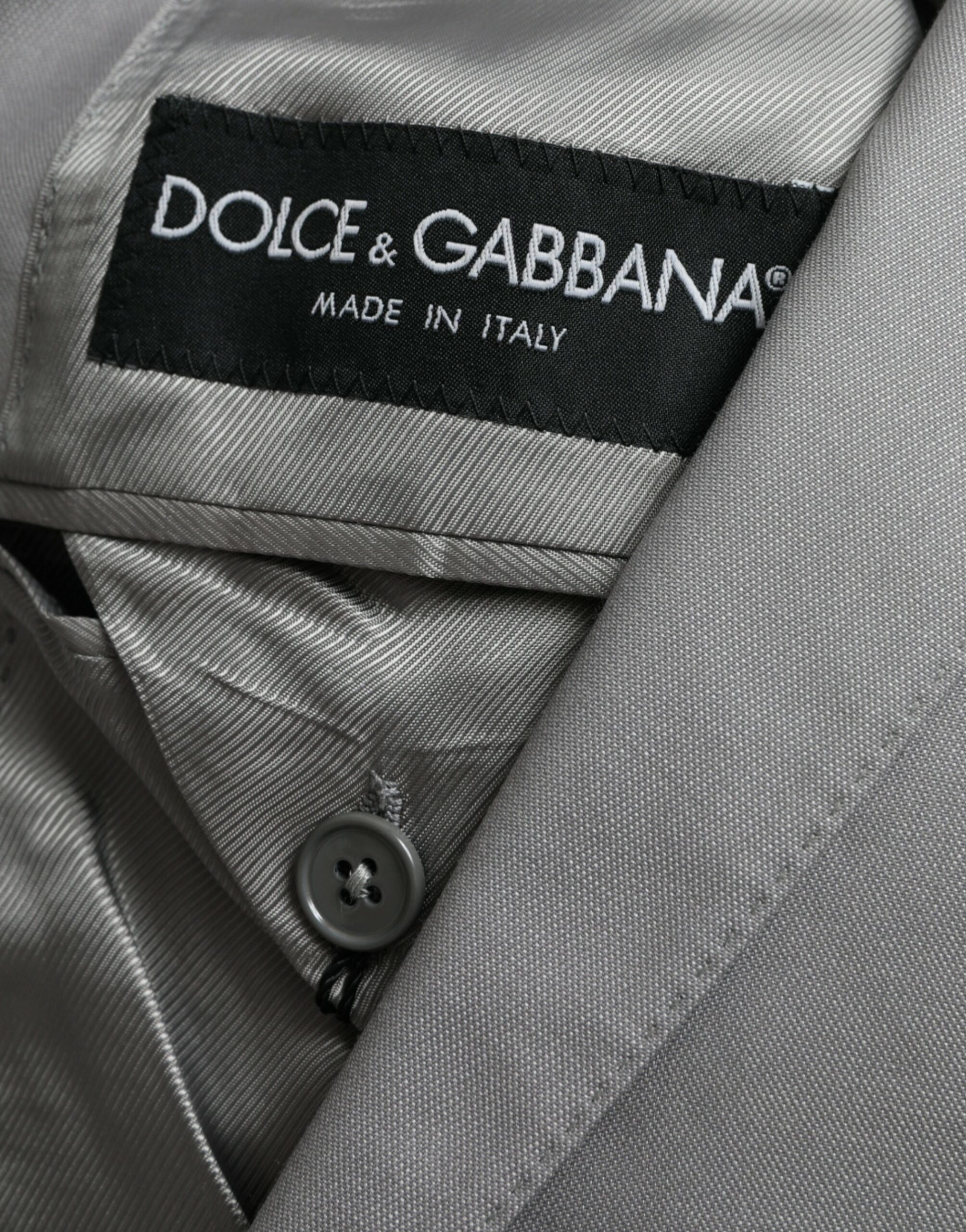 Dolce & Gabbana Gray Wool Peak Single Breasted Coat Blazer -   -  Dolce & Gabbana. Dolce & Gabbana Gray Wool Peak Single Breasted Coat Blazer -   -  Dolce & Gabbana.