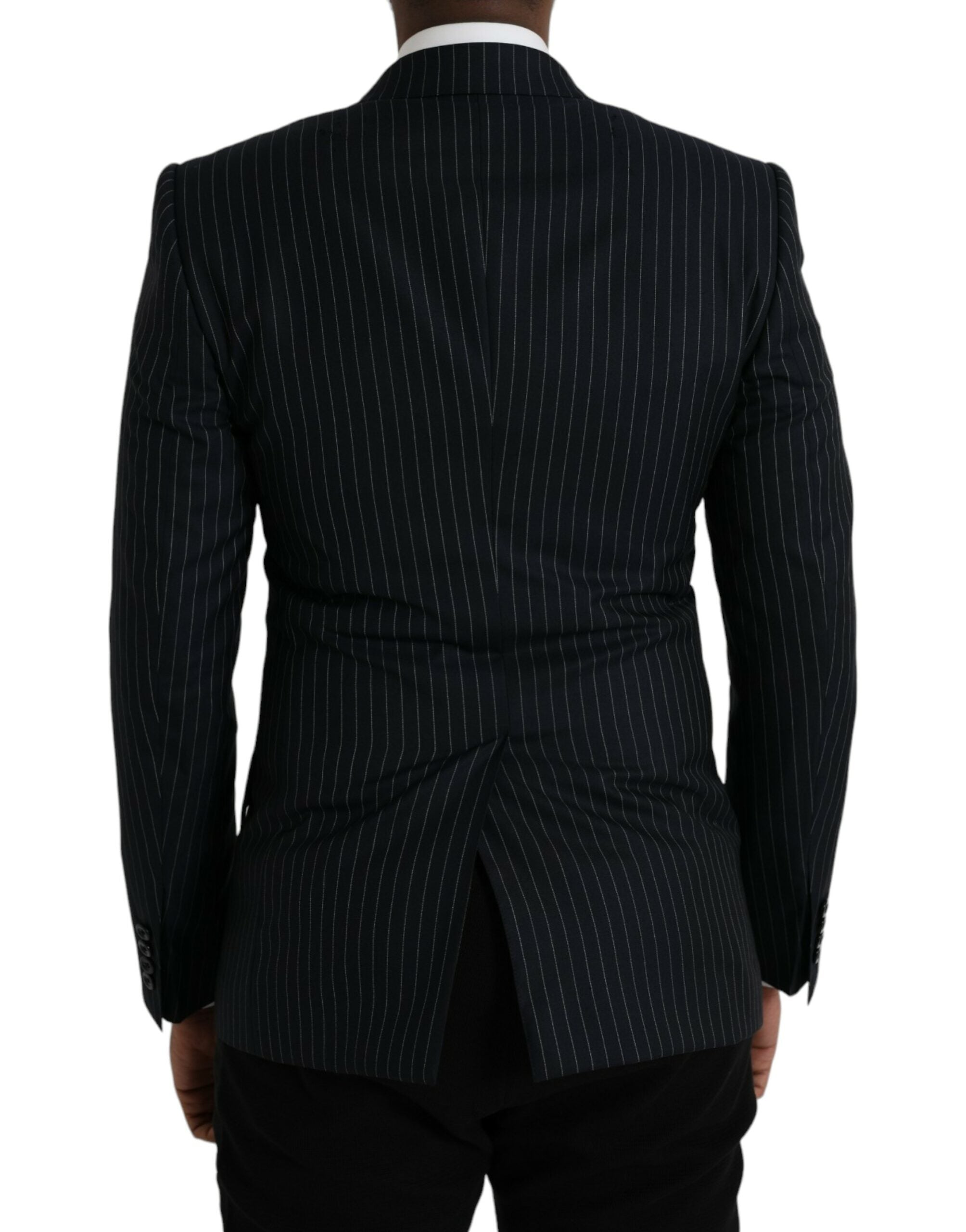 Dolce & Gabbana Black Stripe SICILIA Double Breasted Coat Blazer -   -  Dolce & Gabbana. Dolce & Gabbana Black Stripe SICILIA Double Breasted Coat Blazer -   -  Dolce & Gabbana.