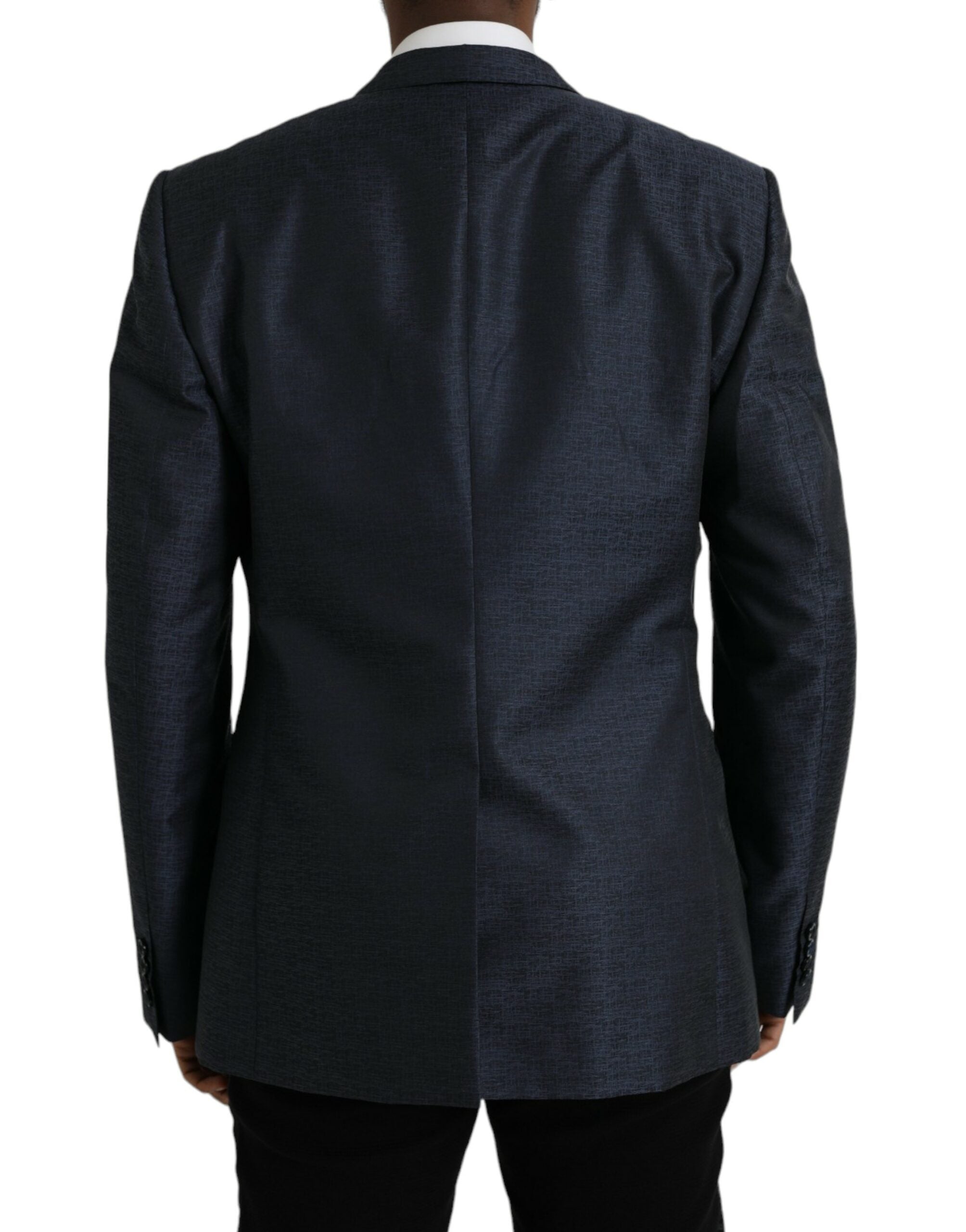 Dolce & Gabbana Blue Wool GOLD Single Breasted Coat Blazer -   -  Dolce & Gabbana. Dolce & Gabbana Blue Wool GOLD Single Breasted Coat Blazer -   -  Dolce & Gabbana.