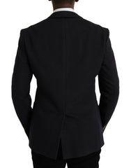 Dolce & Gabbana Dark Blue Crown Bee Double Breasted Blazer -   -  Dolce & Gabbana.