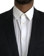 Dolce & Gabbana Black Wool MARTINI Single Breasted Blazer -   -  Dolce & Gabbana.