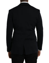 Dolce & Gabbana Black Wool Notch Single Breasted Coat Blazer -   -  Dolce & Gabbana.