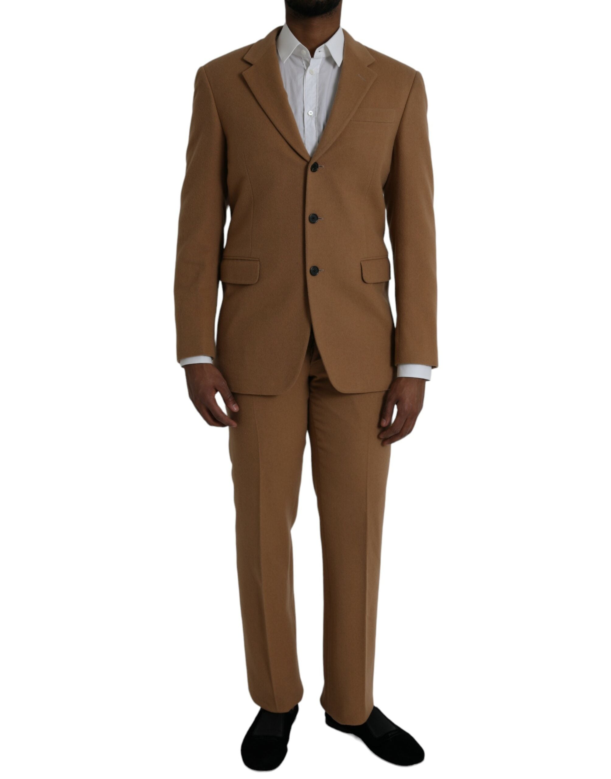 Prada Brown Cashmere 2 Piece Single Breasted Suit -   -  Prada.