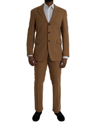 Prada Brown Cashmere 2 Piece Single Breasted Suit -   -  Prada.