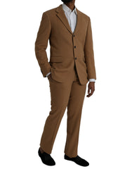 Prada Brown Cashmere 2 Piece Single Breasted Suit -   -  Prada.