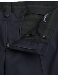 Dolce & Gabbana Dark Blue Wool Slim Fit Formal Pants -   -  Dolce & Gabbana.