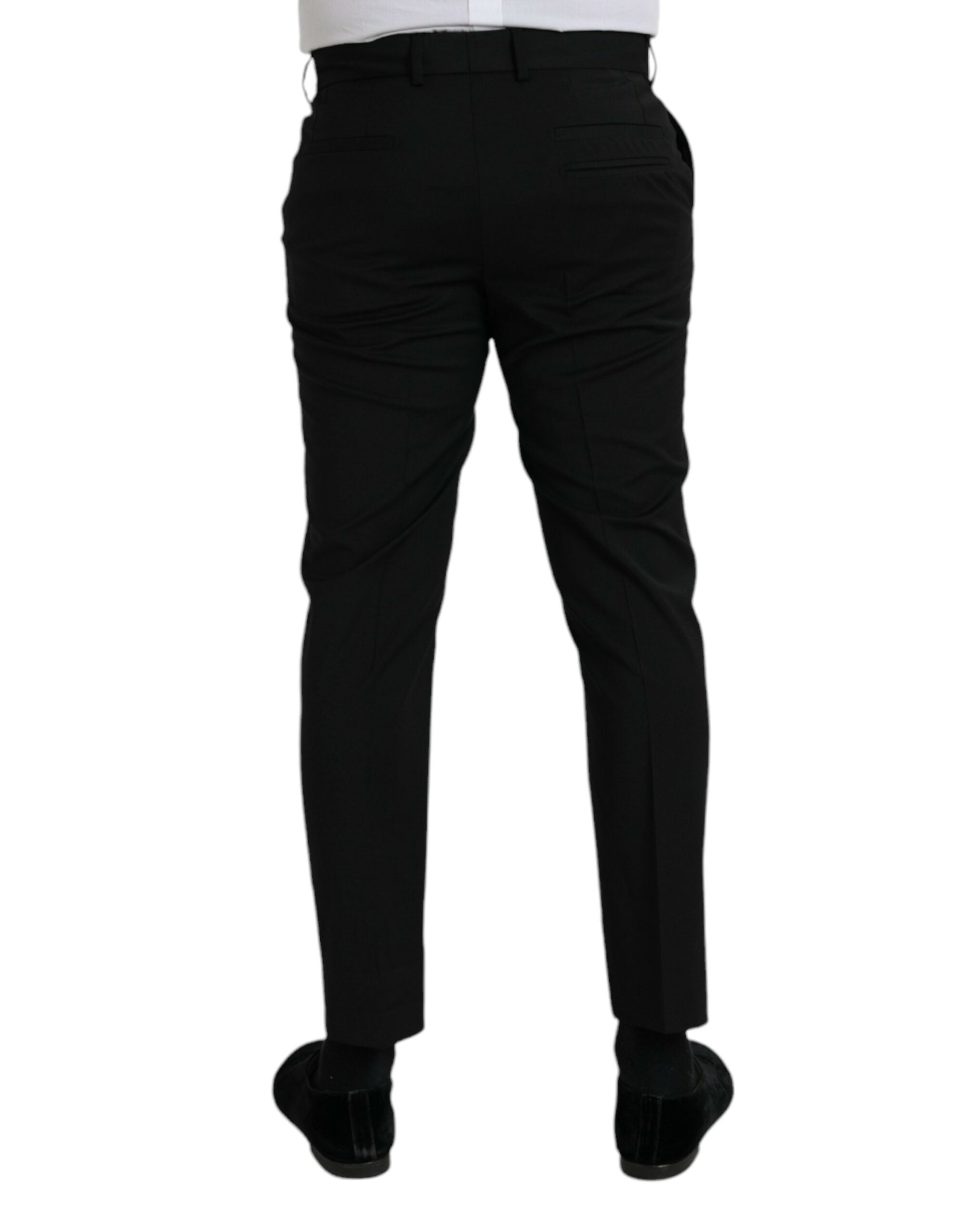Dolce & Gabbana Black Wool SlimFit Dress Formal Pants -   -  Dolce & Gabbana. Dolce & Gabbana Black Wool SlimFit Dress Formal Pants -   -  Dolce & Gabbana.