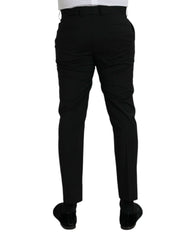 Dolce & Gabbana Black Wool SlimFit Dress Formal Pants -   -  Dolce & Gabbana.