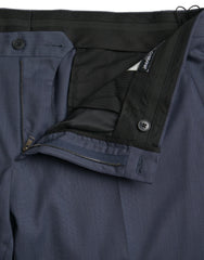Dolce & Gabbana Blue Wool Slim Fit Dress Formal Pants -   -  Dolce & Gabbana.