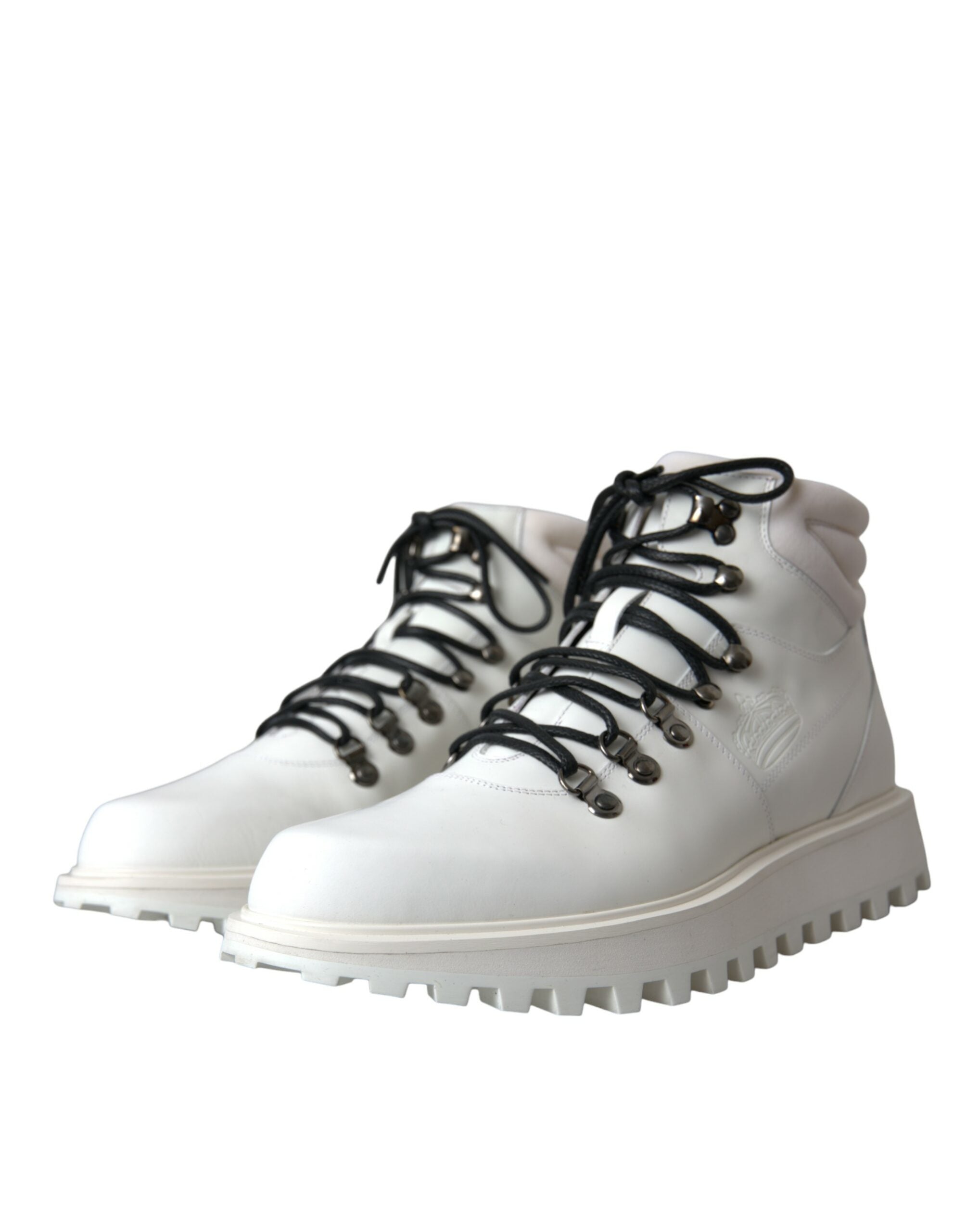 Dolce & Gabbana White Vulcano Trekking Men Ankle Boots Shoes -   -  Dolce & Gabbana. Dolce & Gabbana White Vulcano Trekking Men Ankle Boots Shoes -   -  Dolce & Gabbana.