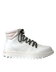 Dolce & Gabbana White Vulcano Trekking Men Ankle Boots Shoes -   -  Dolce & Gabbana.