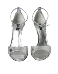 Dolce & Gabbana Silver KEIRA Leather Heels Sandals Shoes -   -  Dolce & Gabbana.