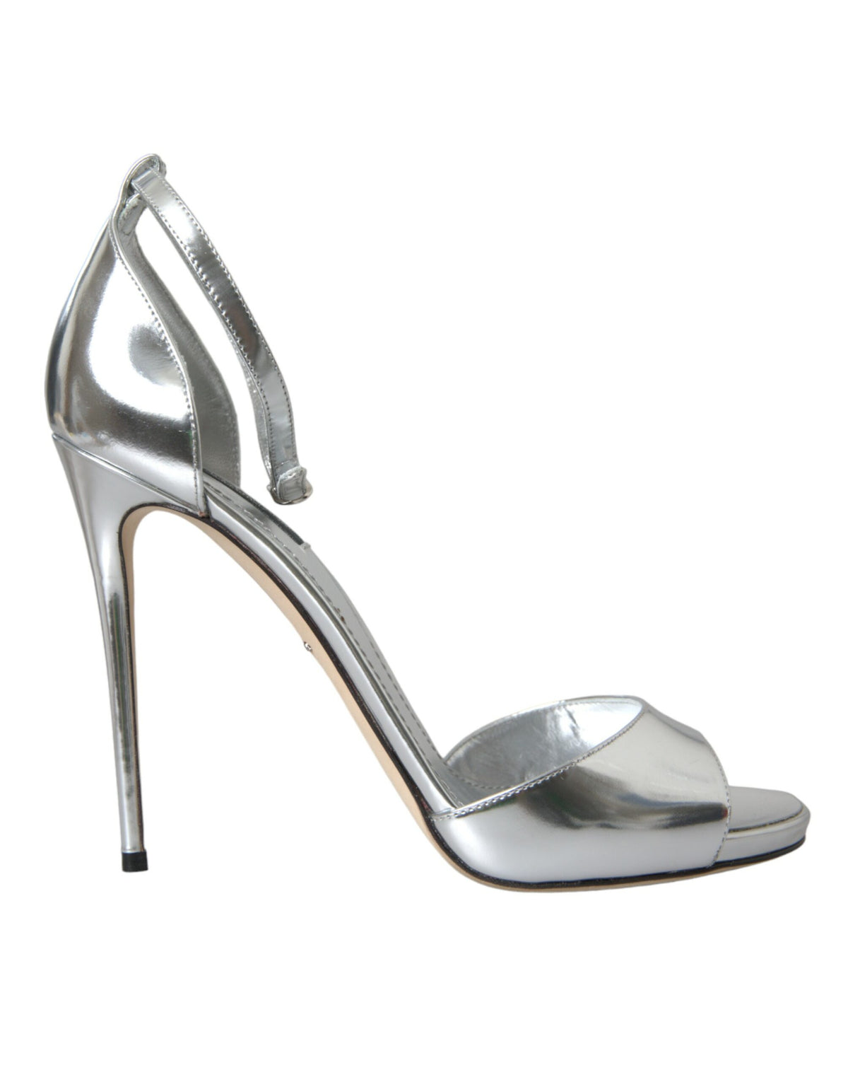Dolce & Gabbana Silver KEIRA Leather Heels Sandals Shoes -   -  Dolce & Gabbana.