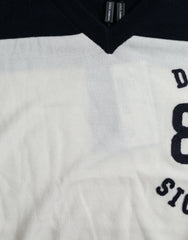 Dolce & Gabbana White Black SICILIA Henley Shirt Pullover Sweater -   -  Dolce & Gabbana.
