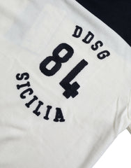 Dolce & Gabbana White Black SICILIA Henley Shirt Pullover Sweater -   -  Dolce & Gabbana.